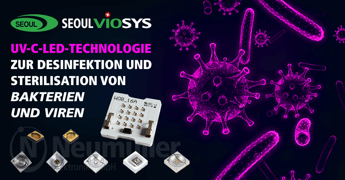 UV-C-LED-Technologie zur Desinfektion und Sterilisation von Bakterien und Viren