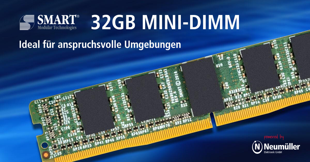 SMART kündigt Miniaturisierung im Bereich DDR4 und Industrial DIMMs an