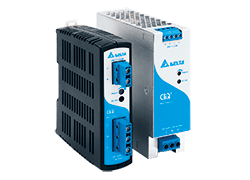 24V/10A two-phase DIN rail power supply unit