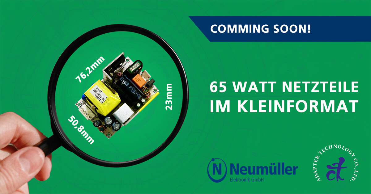 65 Watt Netzteile im Kleinformat 