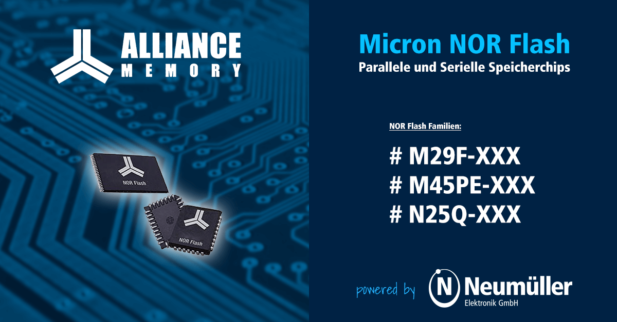 Micron NOR Flash memory chips available from Alliance Memory