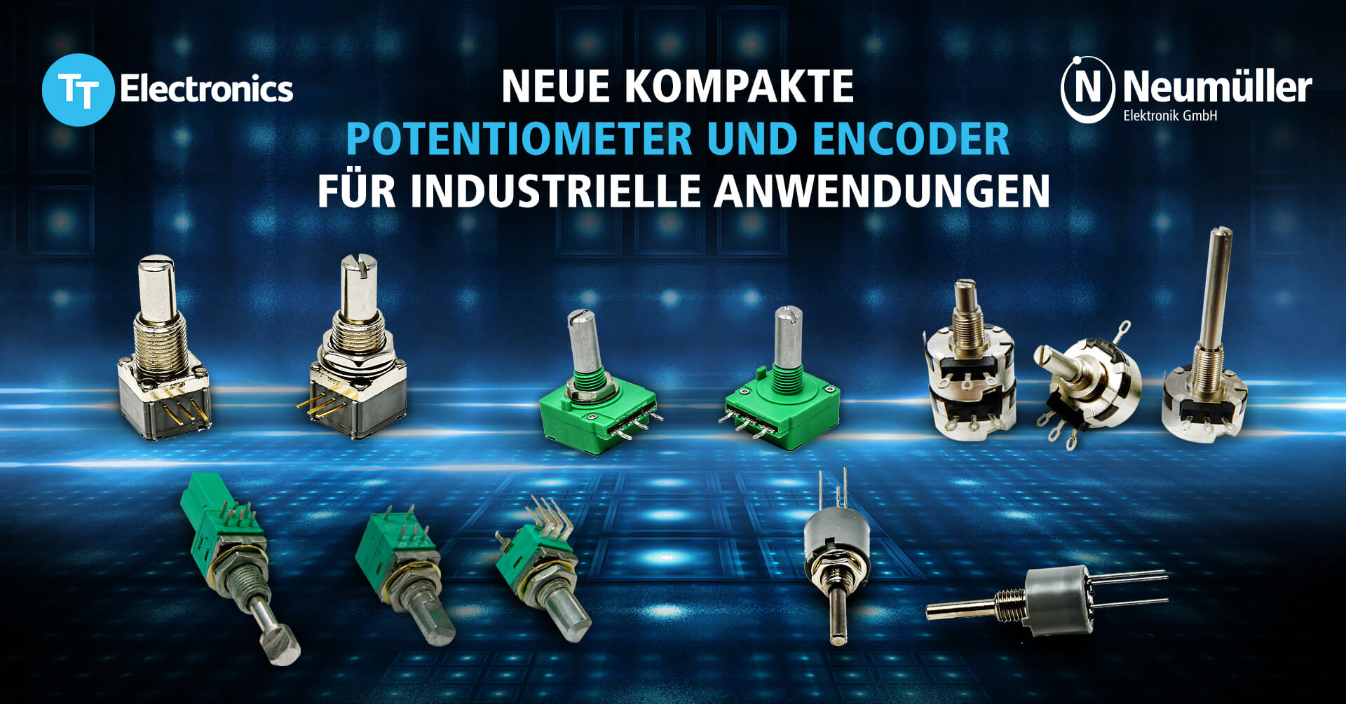 Neue Potentiometer und Encoder für industrielle Anwendungen