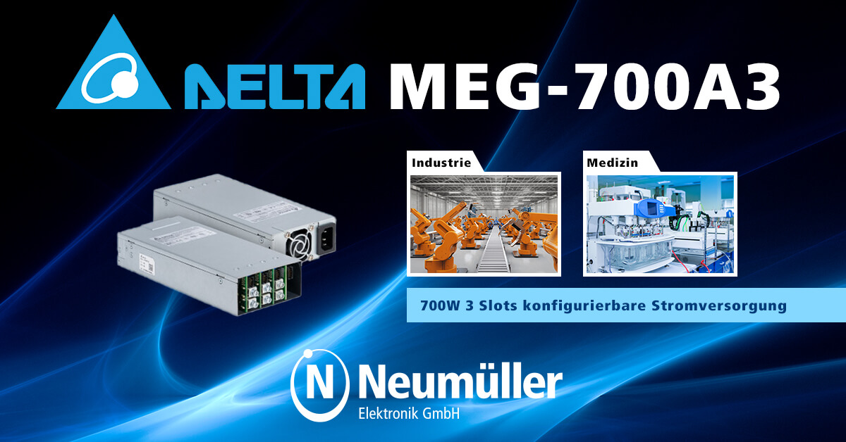 MEG-700A3: Familienzuwachs bei den konfigurierbaren Stromversorgungen