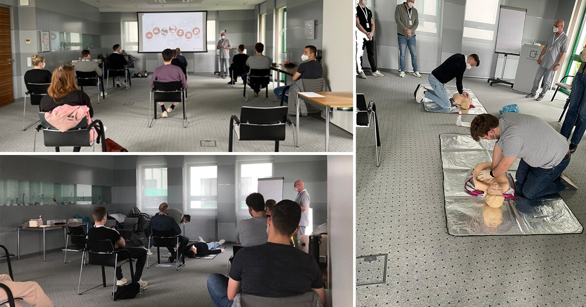 First-aider course for Neumüller Elektronik employees