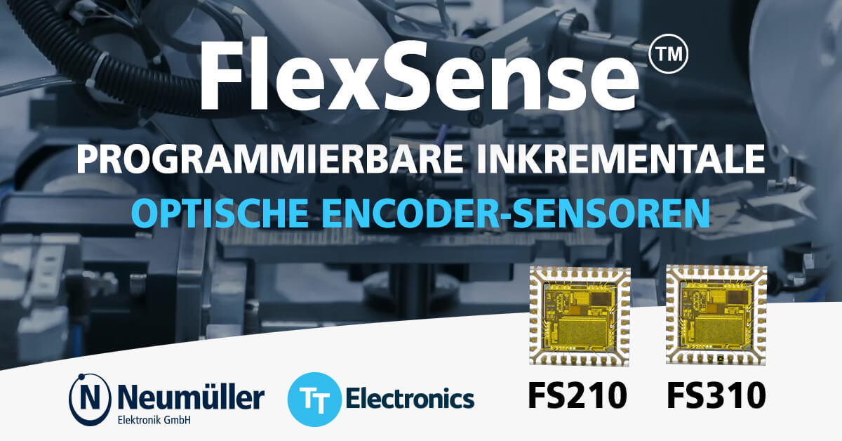 FlexSense: Programmierbarer inkrementaler optischer Encoder-Sensor von TT Electronics