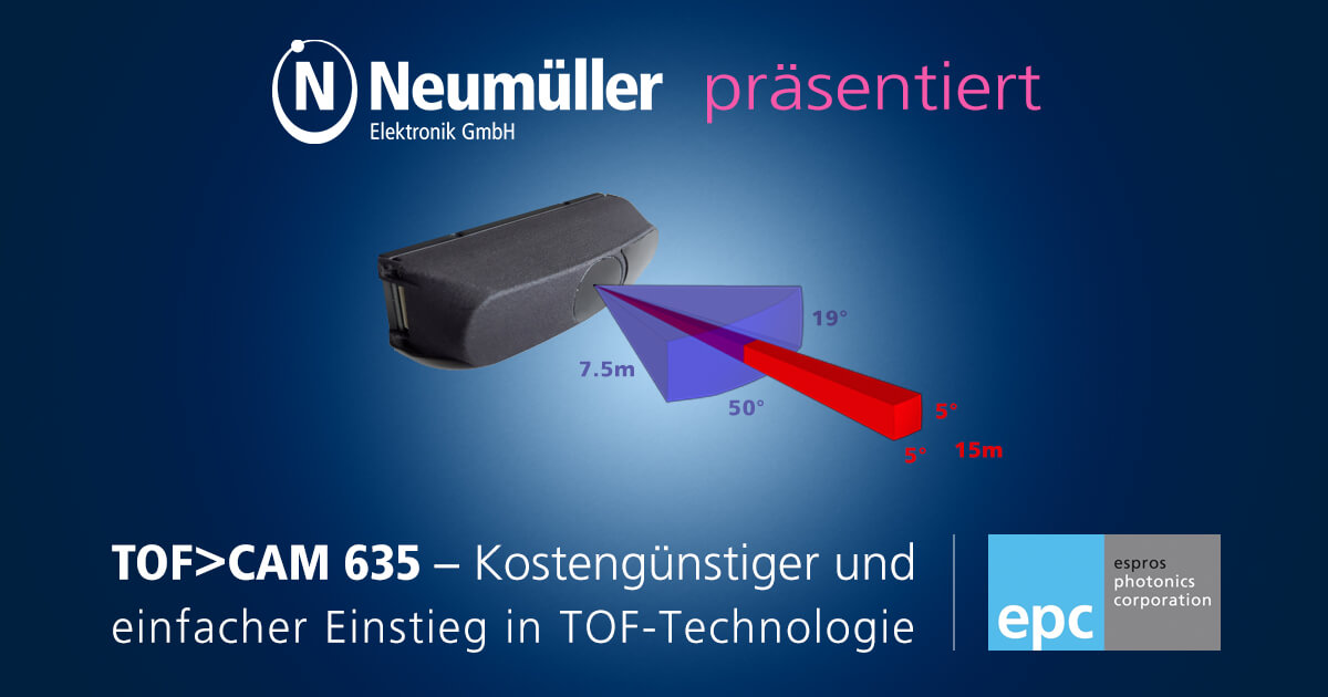 TOF CAM 635 - Einfacher und kostengünstiger Einstieg in die TOF-Technologie