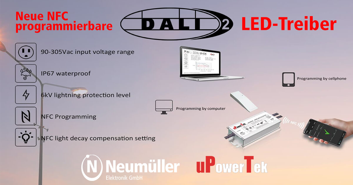 New NFC programmable DALI-2 LED drivers