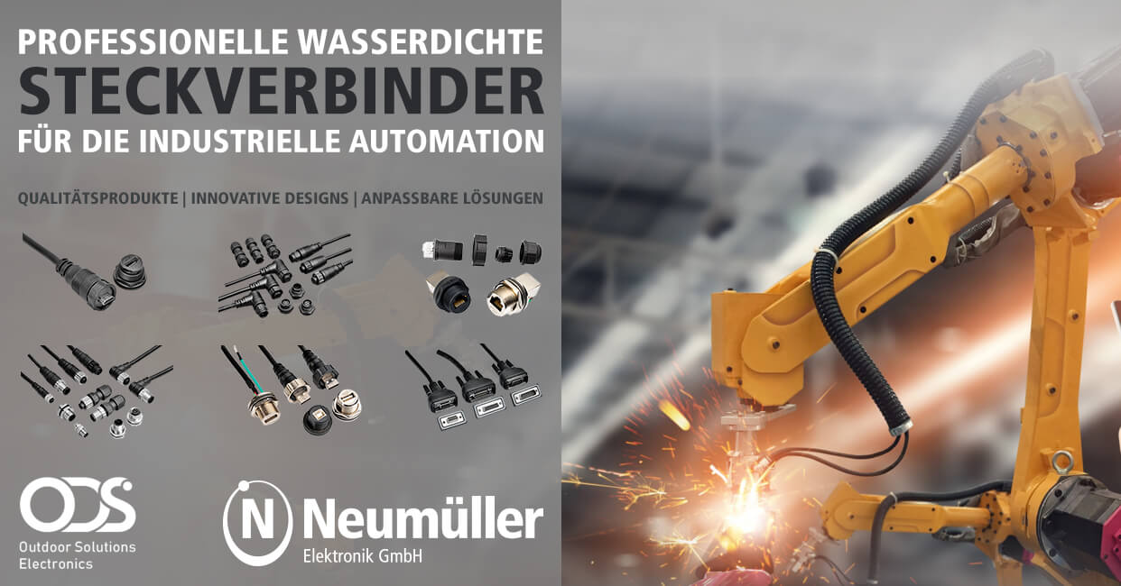 Wasserdichte Steckverbinder für die Industrieautomatisierung