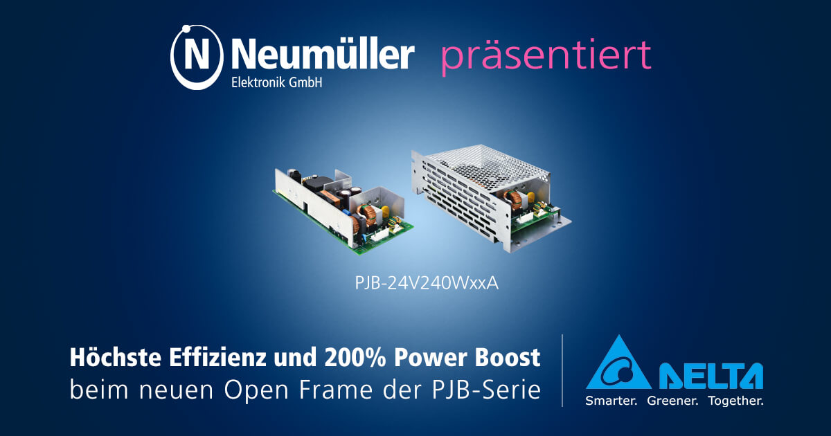 PJB-24V-Serie: Neues Netzteil mit 300W und 600W Peak Power