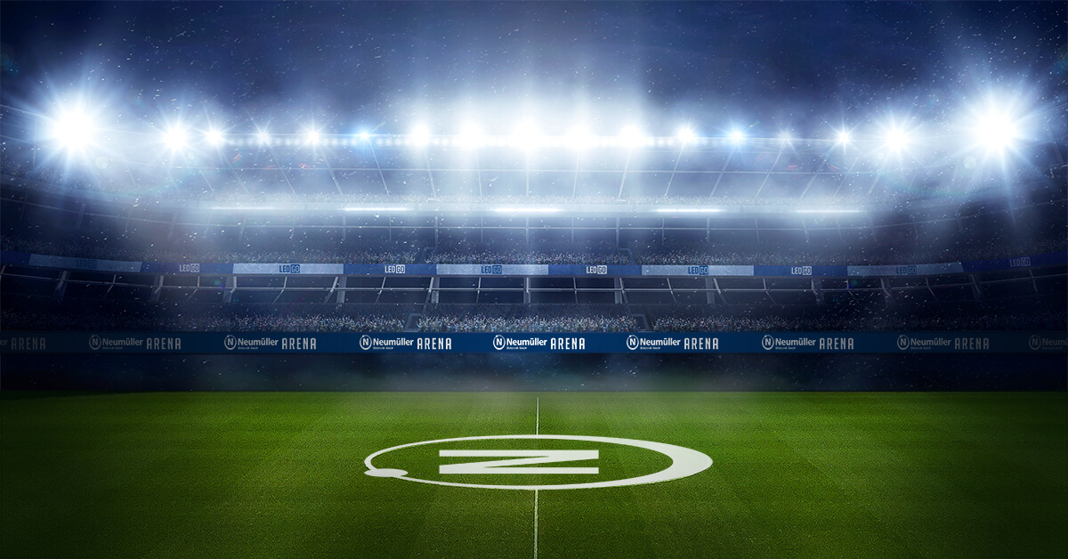 Perfect stadium lighting with the new LED optics from LEDiL