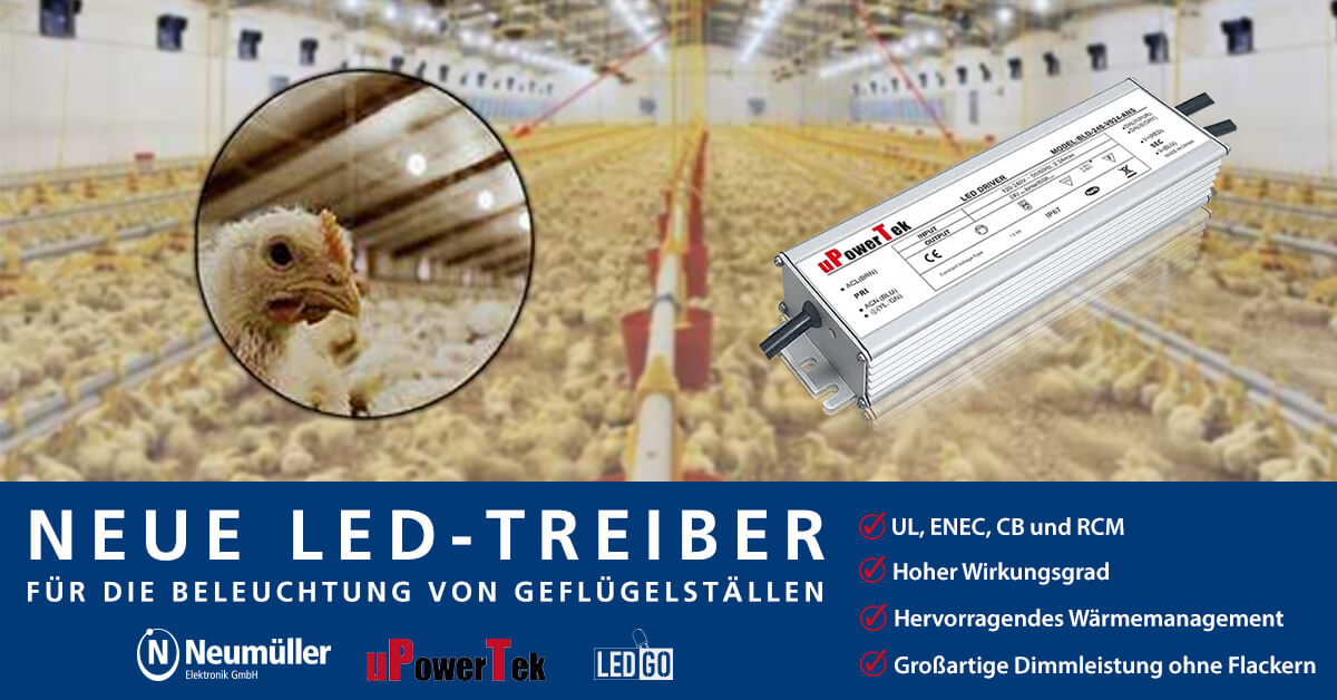 New LED Drivers for Poultry House Lighting