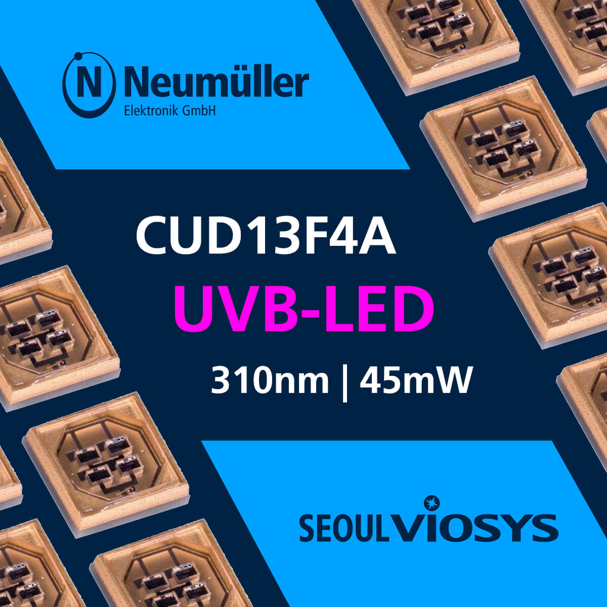 CUD13F4A - Neue 310nm UVB-LED von Seoulviosys