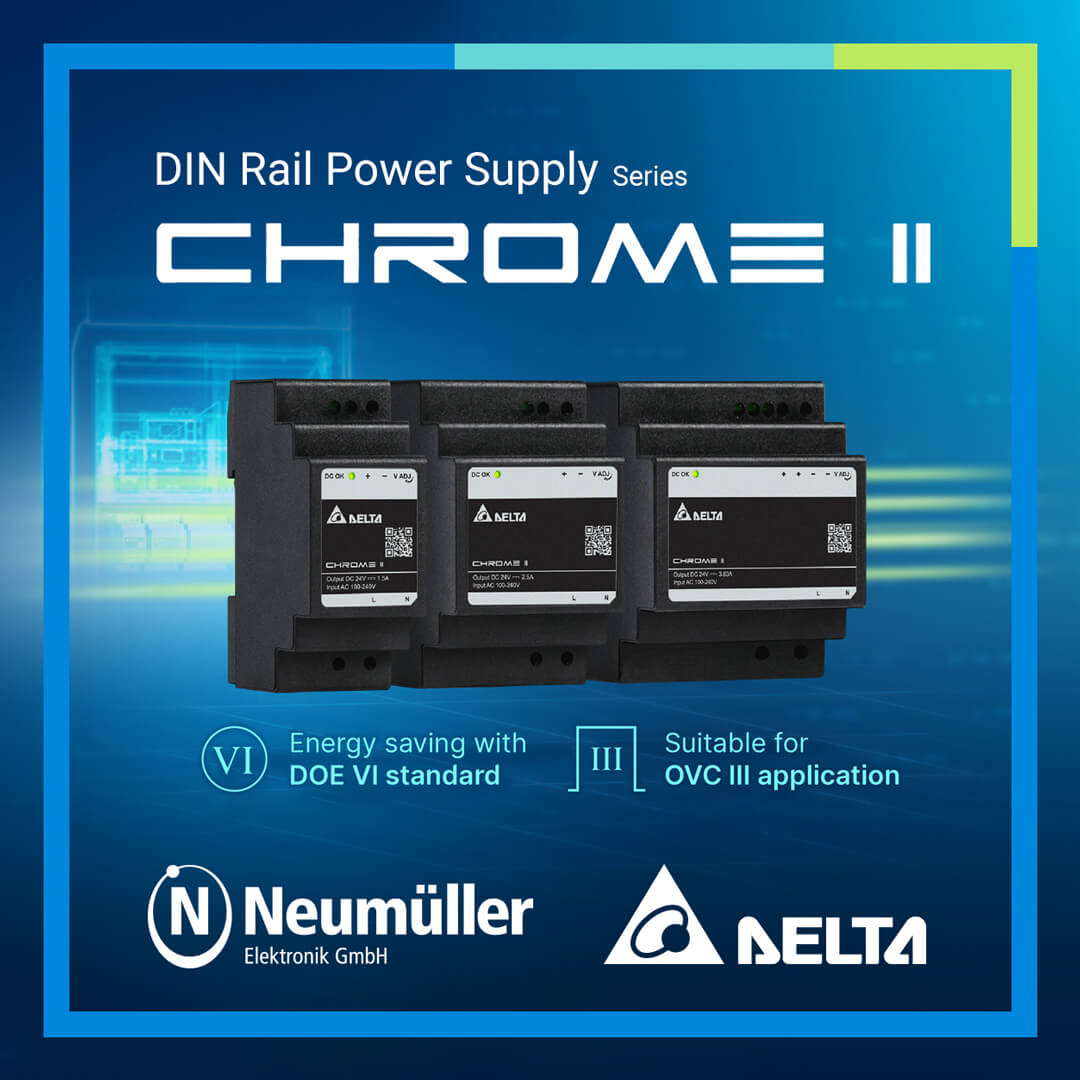 Chrome II - Multi Use Power für die DIN-Schiene