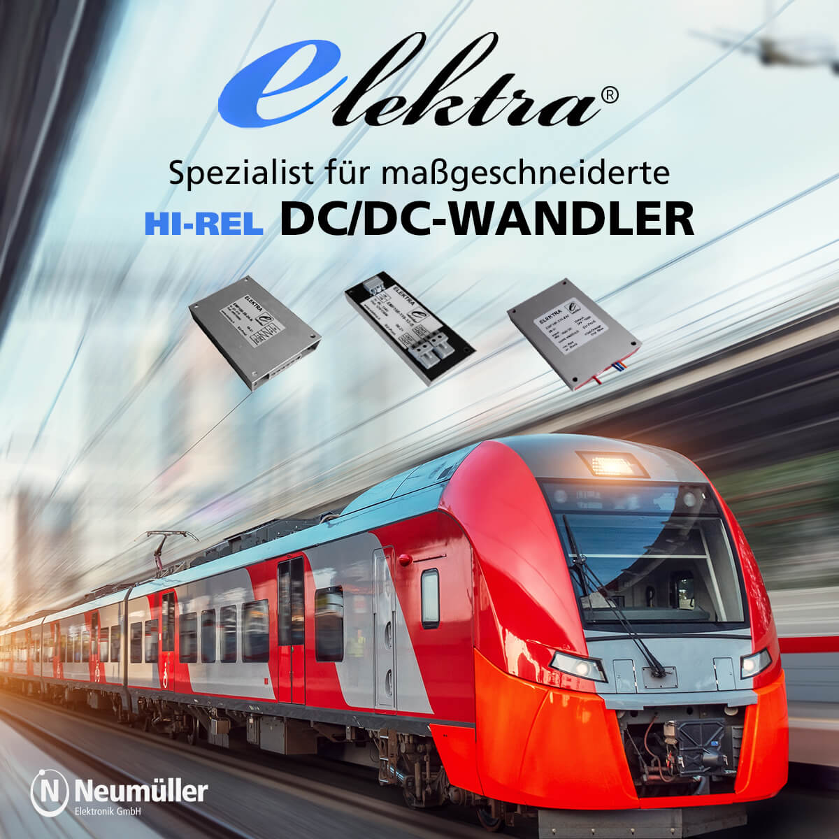 Elektra: Specialist for tailor-made DC/DC converters