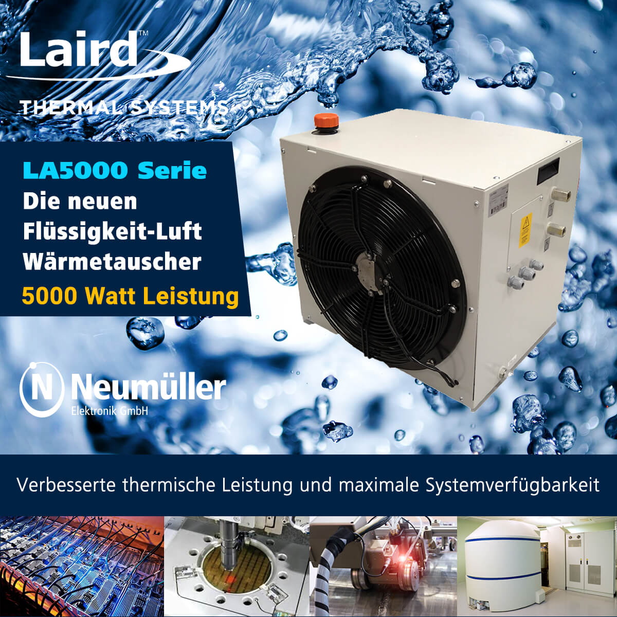 LA5000 Serie - 5000 Watt starke Wasserwärmetauscher