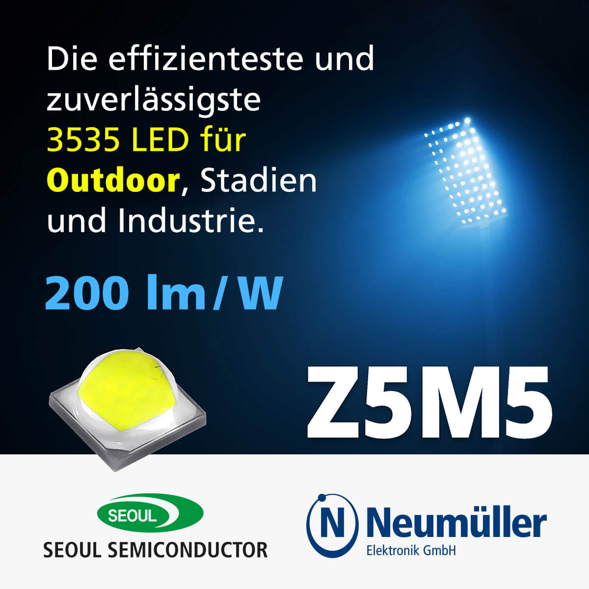 Z5M5: 3535 High-Power-LED für Outdoor-Beleuchtung
