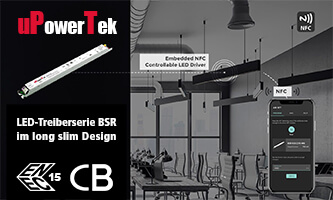 LED driver series BSR in long slim design - ENEC certified