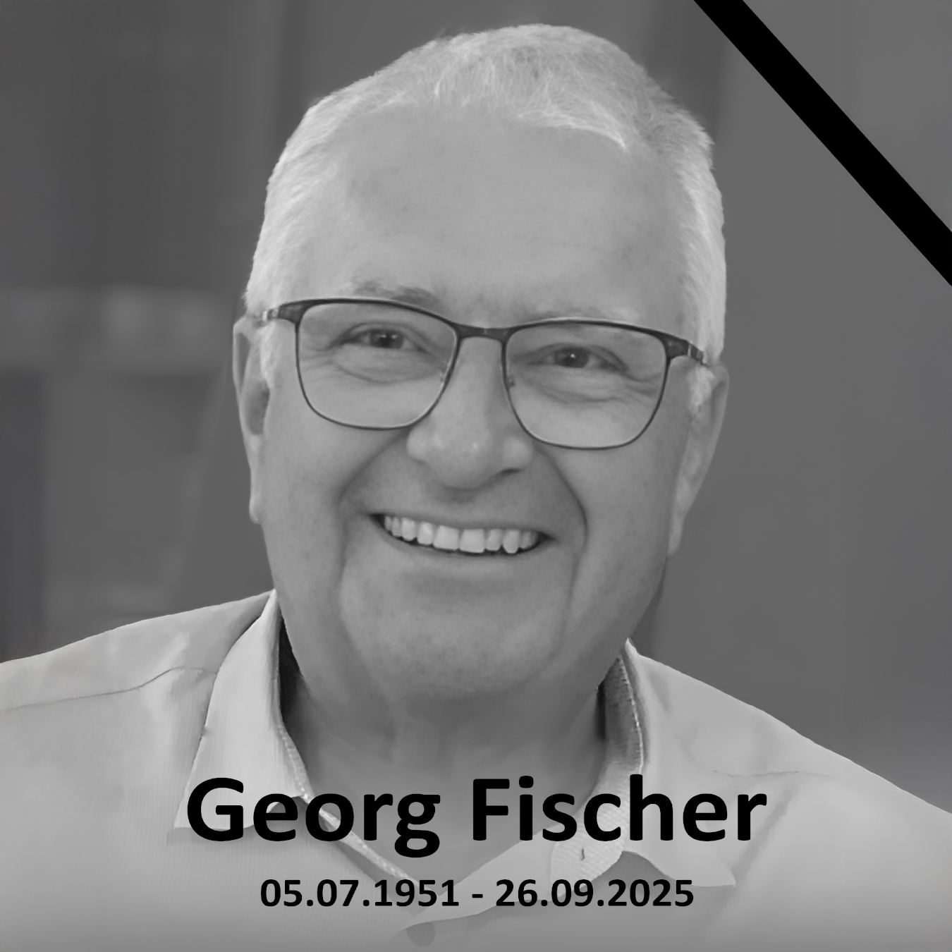 It is with great sadness that we bid farewell to Georg Fischer
