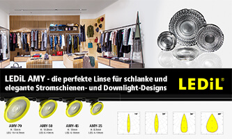 LEDiL AMY - the perfect LED lens for slim and elegant luminaire designs