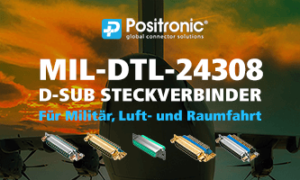 MIL-DTL-24308 D-Sub connectors for military, aerospace and defense applications