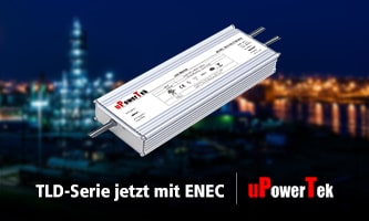 uPowerTek LED Power Supplies: TLD series now with ENEC
