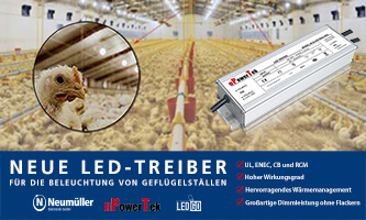 New LED Drivers for Poultry House Lighting