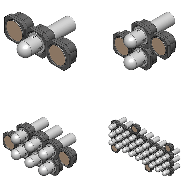 Press-Fit Light Guides (Detail)